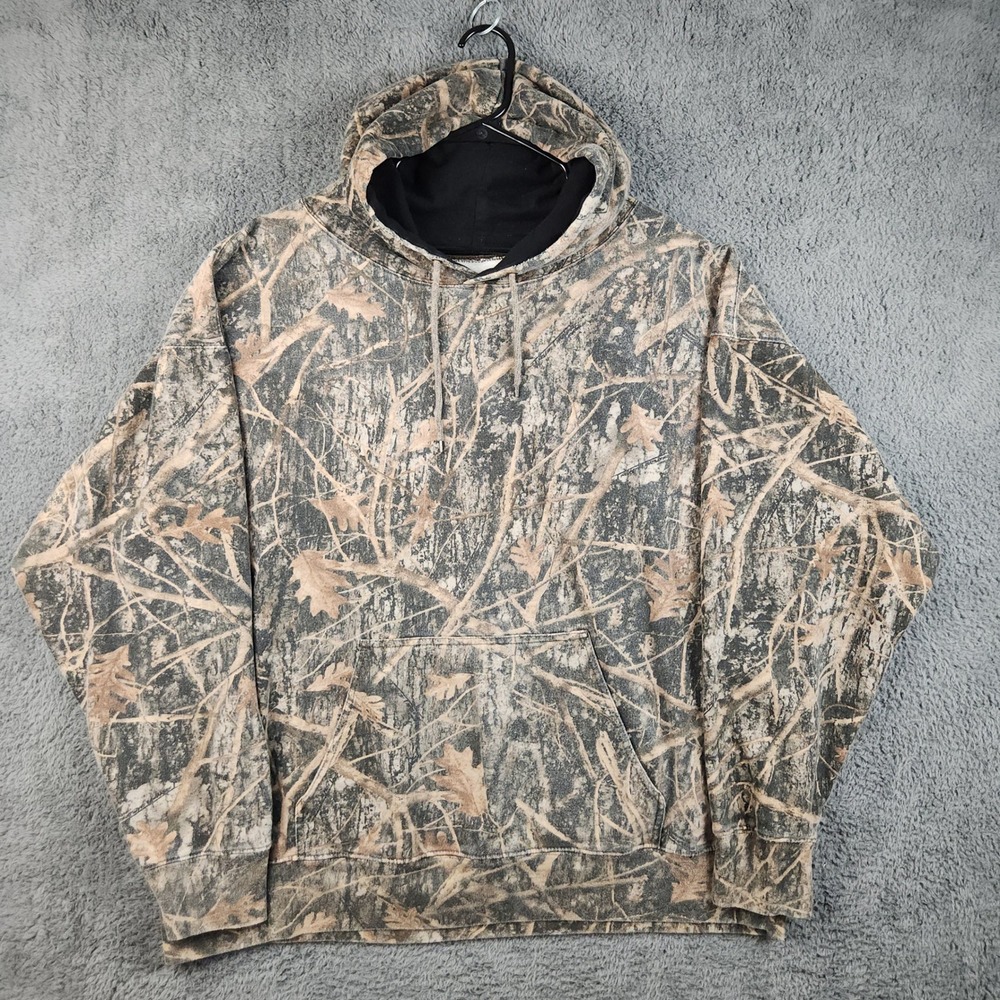 True Timber Conceal Camo Hoodie Men's 2XL Sweatshirt Faded Hunting Gorpcore